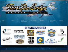 Tablet Screenshot of fauxpaslodge.com